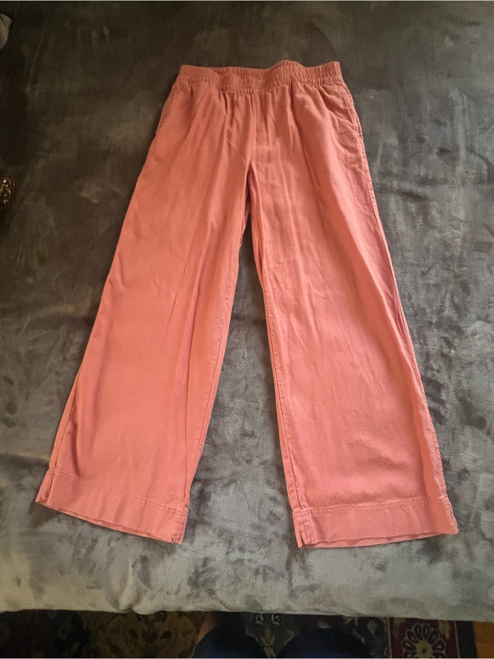 Old Navy Wide Leg Pants in Terracotta Orange